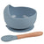 Full of Beans Silicone Bowl & Spoon Set | Petrol