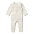 Wilson & Frenchy Organic Pointelle Zipsuit with Feet | Little Acorn