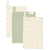 Little Dutch Muslin Washcloth Set | Blueberry Leaves & Sage