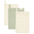 Little Dutch Muslin Washcloth Set | Blueberry Leaves & Sage