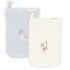 Little Dutch Washcloth Set | Forest Friends (Pure Soft White / Blue) (Set of 2)