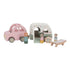 Little Dutch Wooden Car with Caravan Playset