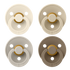 BIBS Latex Pacifiers | Ivory, Vanilla, Sand & Dark Oak (4 Pack)