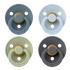 BIBS Latex Pacifiers | Sage, Baby Blue, Petrol & Iron (4 Pack)