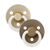 BIBS Colour Pacifiers | Vanilla Glow & Dark Oak Glow (2 Pack)