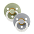 BIBS Colour Pacifiers | Sage Glow & Cloud Glow (2 Pack)