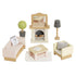 Le Toy Van Wooden Dollhouse Living Room Set