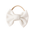 Full of Beans Cotton Bow Headband | White