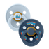 BIBS Colour Pacifiers | Holiday Train (Baby Blue / Steel Blue) (2 Pack)