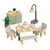 Le Toy Van Wooden Dollhouse Dining Room Set