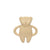 Moonie® Natural Rubber Bear Teether | Sand