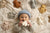 Moonie® Natural Rubber Bear Teether | Sand