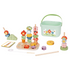 TookyToy Wooden Garden Stacking and Lacing Playset