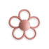 Mushie Daisy Rattle / Teether | Dusty Rose