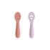 Mushie Baby Spoons | Rose & Dusky Lilac (2 Pack)