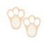 Full of Beans Wooden Bunny Footprint Stencil Set (Set of 2)