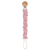 Full of Beans Ruffled Cotton Pacifier Clip | Dusty Pink