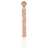 Full of Beans Ruffled Cotton Pacifier Clip | Blush Pink