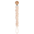 Full of Beans Ruffled Cotton Pacifier Clip | Ivory
