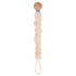 Full of Beans Ruffled Cotton Pacifier Clip | Soft Pink