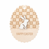 Full of Beans Wooden Easter Tag | Floral (Happy Easter)