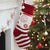 Ginger Ray | Knitted Christmas Stocking with Pocket | Red & White Stripe