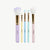 Oh Flossy 5-Piece Rainbow Makeup Brush Set