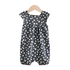 Flutter Sleeve Romper | Midnight Daisy