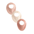 Baby Bandana Bibs | Blush, Cream and Rosewood (3 Pack)