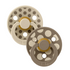 BIBS Studio Colour Pacifiers | Vanilla & Dark Oak Polka Dot (Pack of 2)