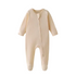 BOKI Organic Cotton Honeycomb 2-Way Long Sleeve Zipsuit | Buttercup