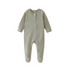 BOKI Organic Cotton Honeycomb 2-Way Long Sleeve Zipsuit | Sage