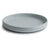 Mushie Classic Silicone Suction Plate | Stone