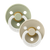 BIBS Colour Pacifiers | Sage Glow & Vanilla Glow (2 Pack)