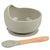 Full of Beans Silicone Bowl & Spoon Set | Sage