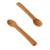 Snuggle Hunny Silicone Spoon & Fork Set | Chestnut