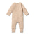 Wilson & Frenchy Organic Zipsuit with Feet | Toffee Stripe