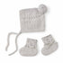 Snuggle Hunny Merino Wool Bonnet & Bootie Set | Grey