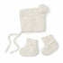 Snuggle Hunny Merino Wool Bonnet & Bootie Set | Ivory