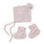 Snuggle Hunny Merino Wool Bonnet & Bootie Set | Pink
