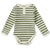 Snuggle Hunny Organic Long Sleeve Bodysuit | Olive Stripe