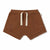 Snuggle Hunny Ribbed Shorts | Chocolate