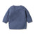 Wilson & Frenchy Cardigan with Button and Pom Pom Detail | Blue Depths