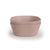 Mushie Square Plastic Bowl Set | Blush (Set of 2)