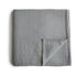 Mushie Muslin Swaddle Blanket | Organic Cotton | Belgian Grey