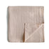 Mushie Organic Cotton Muslin Swaddle Blanket | Blush