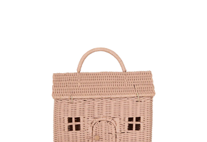 Olli Ella Rattan Classic Clutch Rose Full of Beans Baby Kids Boutique