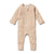Wilson & Frenchy Organic Zipsuit with Feet | Toffee Stripe