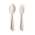 Mushie Fork & Spoon Set | Ivory