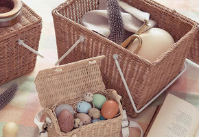 Olli Ella Rattan Casa Bag Straw Full of Beans Baby Kids Boutique